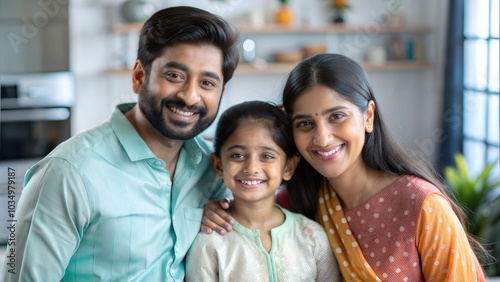 Indian Family Celebrating Homeownership Together 