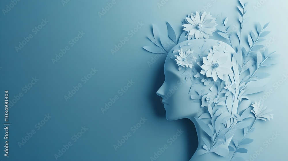 World Mental Health Day Concept - Paper Human Head Symbol and Support Theme
World Mental Health Day Concept - Paper Human Head Symbol and Support Theme