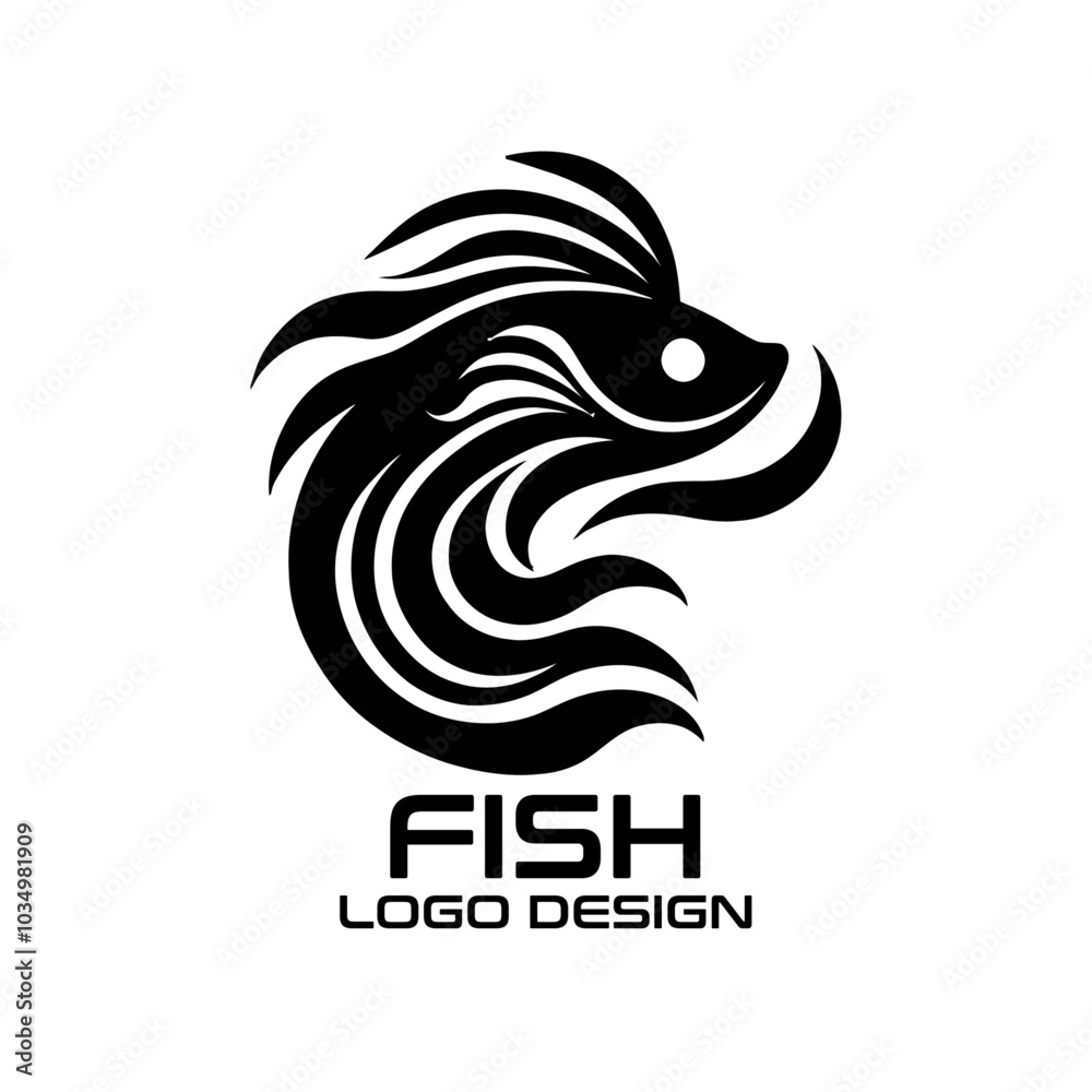 Obraz premium Fish Vector Logo Design