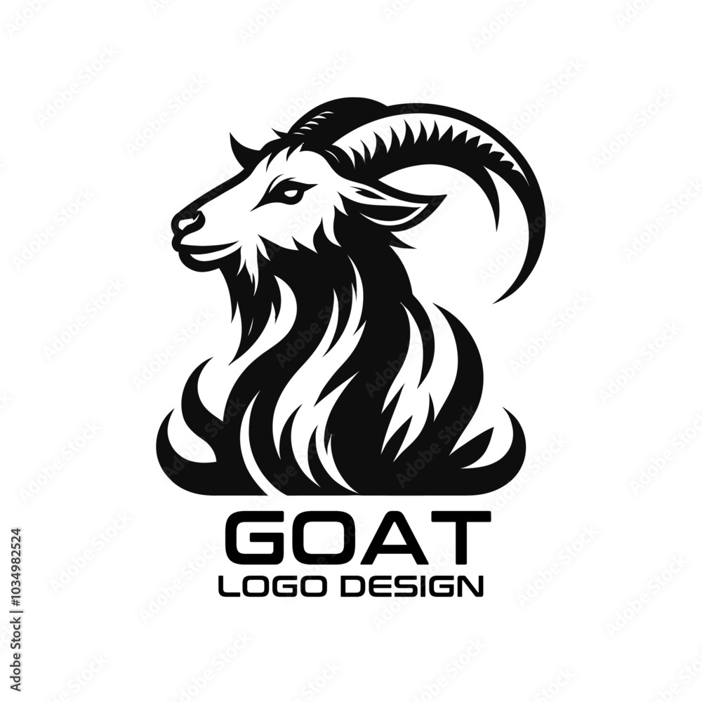 Goat Vector Logo Design Goat Vector Logo Design