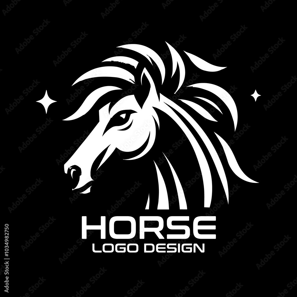 Horse Vector Logo Design Horse Vector Logo Design