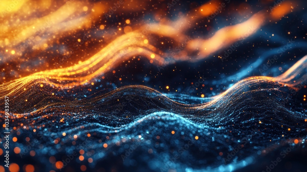 Obraz premium Abstract Digital Landscape