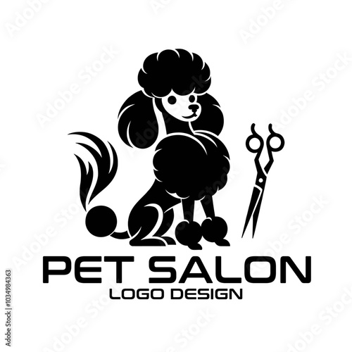 Pet Salon Vector Logo Design