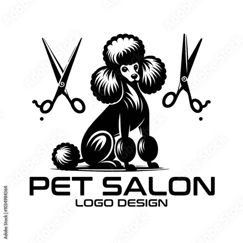 Pet Salon Vector Logo Design