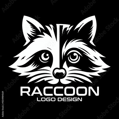 Raccoon Vector Logo Design photo