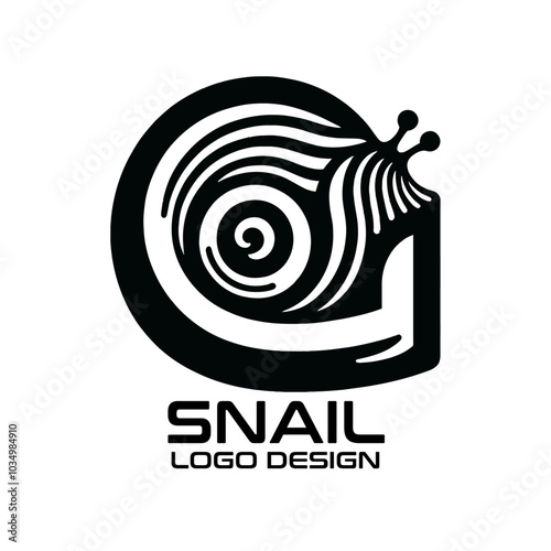 Snail Vector Logo Design photo