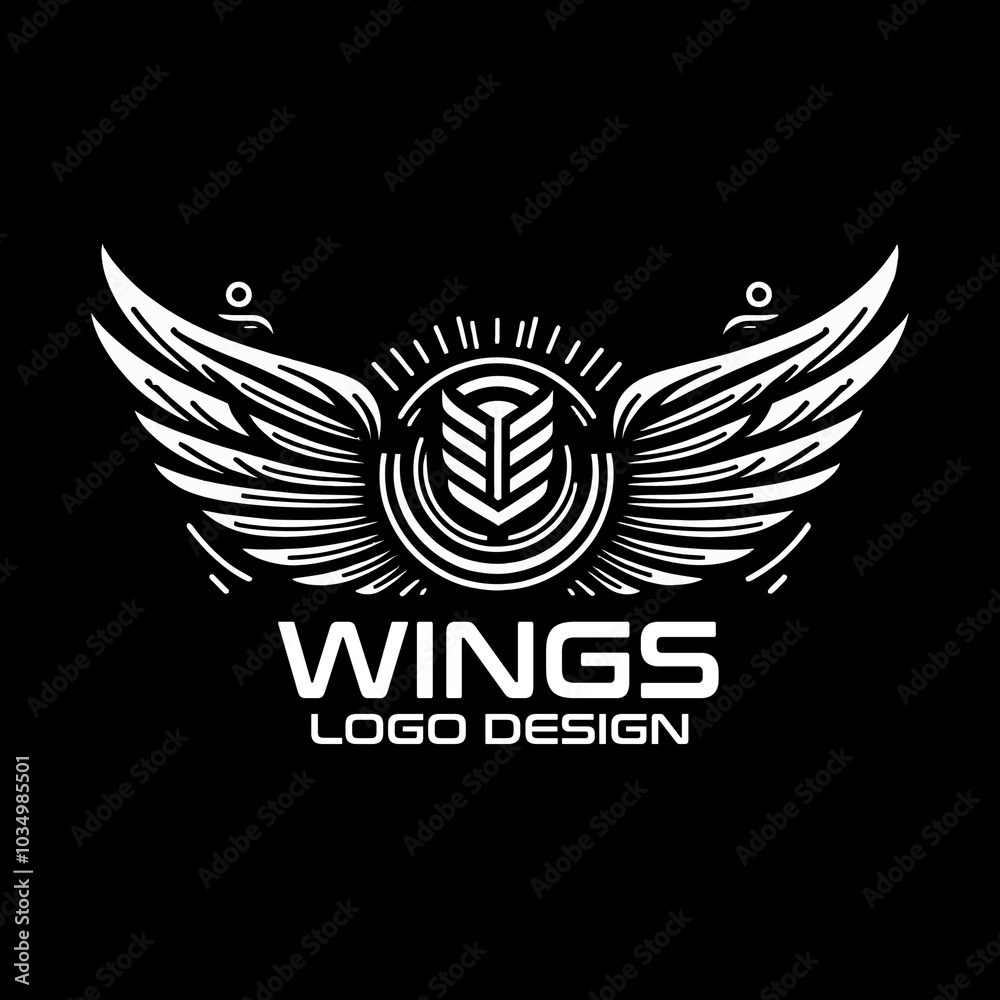 Wings Vector Logo Design Wings Vector Logo Design