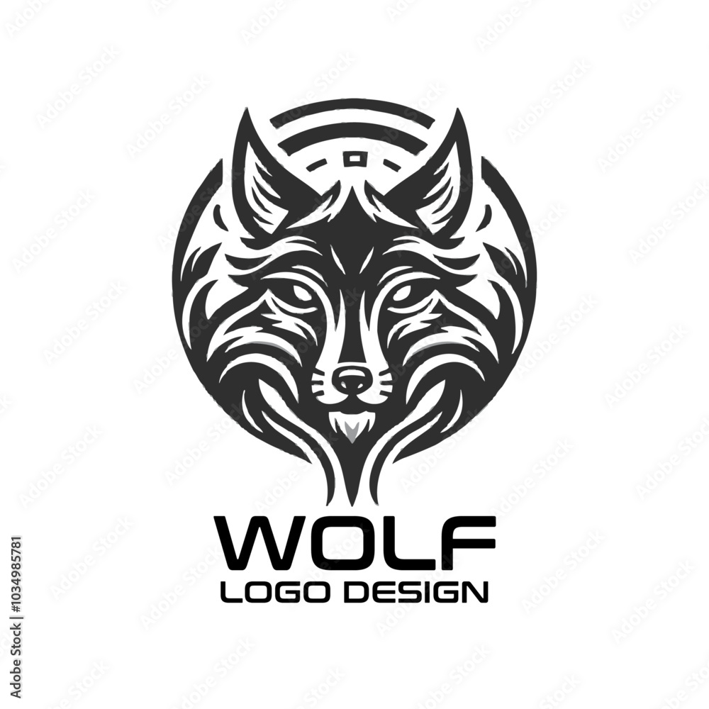 Wolf Vector Logo Design Wolf Vector Logo Design