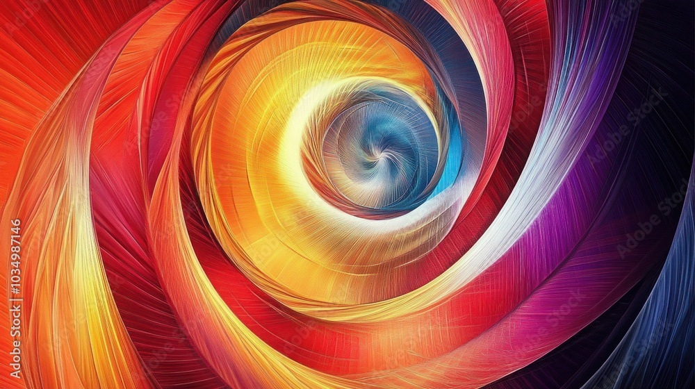 Abstract swirl pattern in vibrant red and orange hues, perfect for artistic wallpaper or design backdrop Abstract swirl pattern in vibrant red and orange hues, perfect for artistic wallpaper or design backdrop