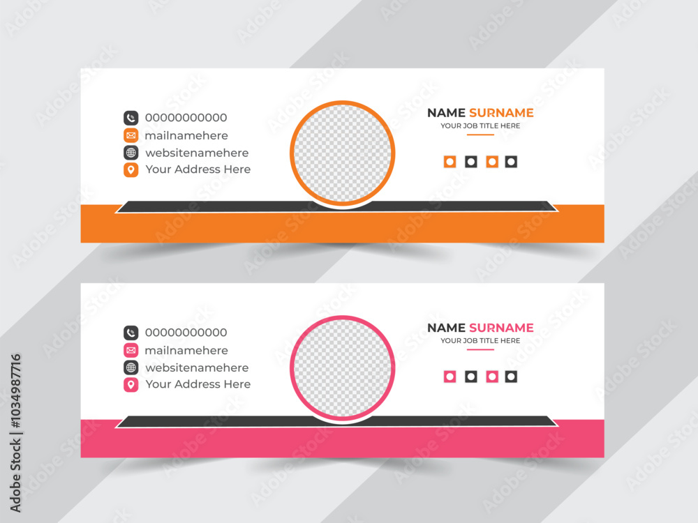 Email signature design, modern design, header template, creative layout, electronic mail. Email signature design, modern design, header template, creative layout, electronic mail.