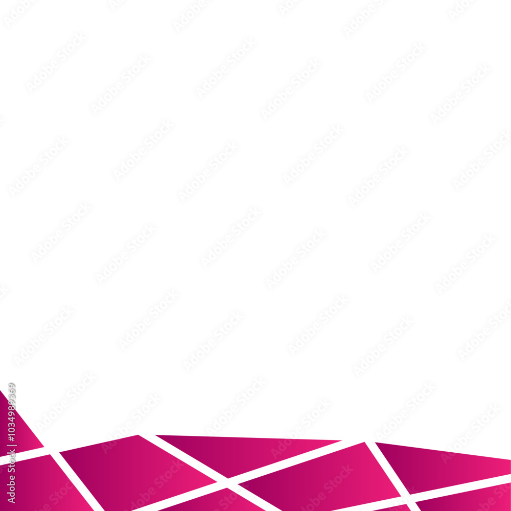 Abstract Polygonal Footer