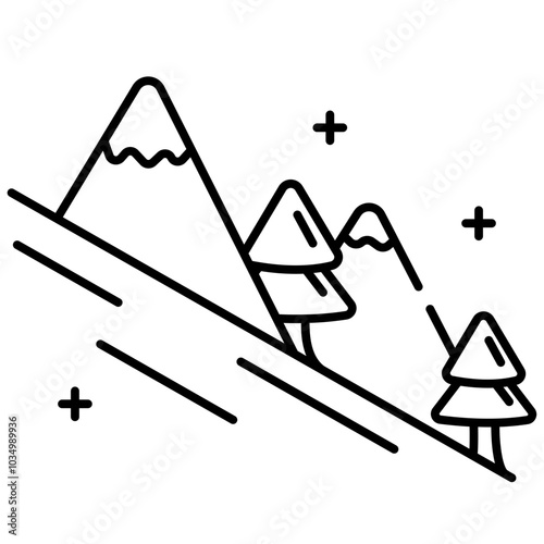 Skiing Icon