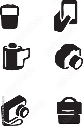 Photography vector icon set 