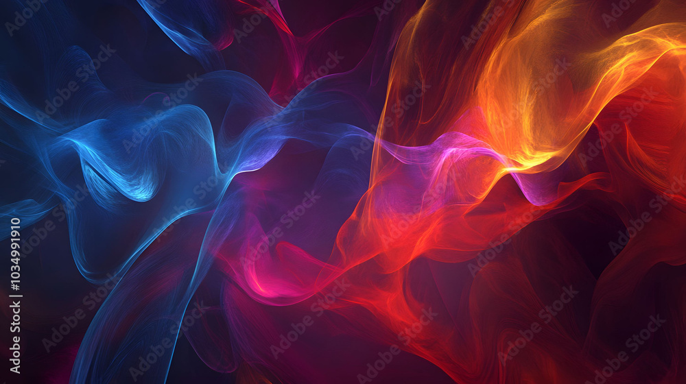 Vibrant Abstract Composition with Complementary Colors, Intricate Details, Dynamic Background, Professional Illumination Vibrant Abstract Composition with Complementary Colors, Intricate Details, Dynamic Background, Professional Illumination