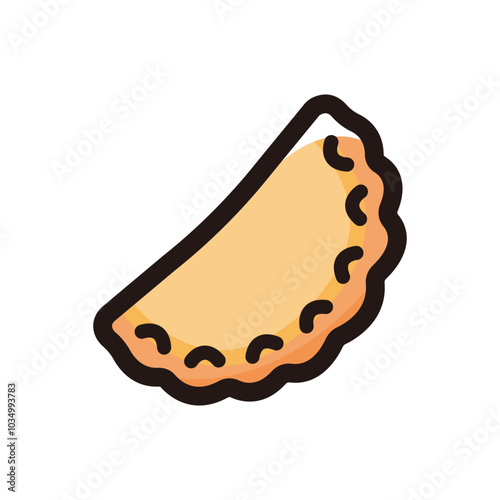 Samosa outline icon for graphic design, apps and websites