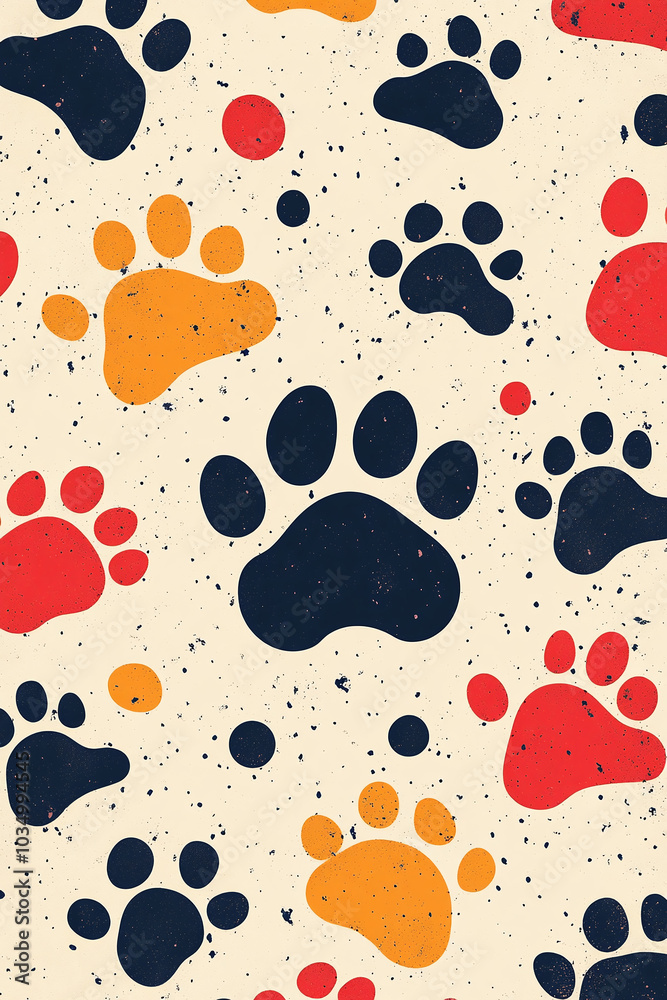 Fototapeta premium Adorable Black Cat Illustration with Detailed Fur and Expressive Whiskers on Colorful Background