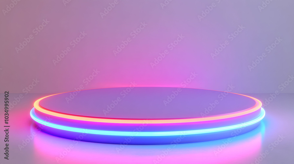 Neon Plastic Podium on White Background, Vibrant Glow, High Contrast, Super Close-Up, Ideal for Digital Editing Neon Plastic Podium on White Background, Vibrant Glow, High Contrast, Super Close-Up, Ideal for Digital Editing