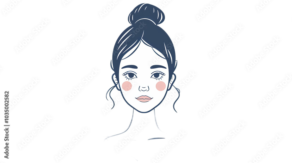 Simple and Elegant Woman Illustration Design Simple and Elegant Woman Illustration Design