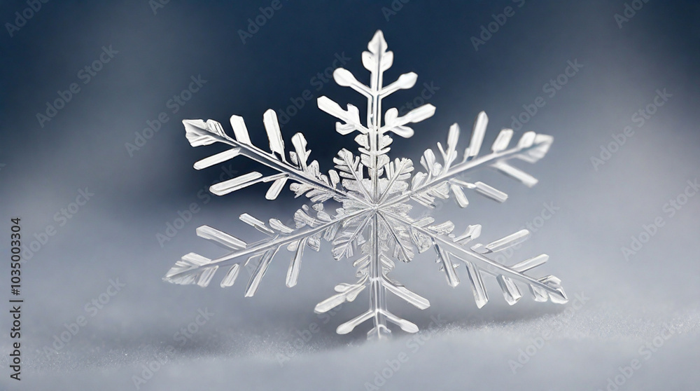 Extreme close up of snowflake Extreme close up of snowflake