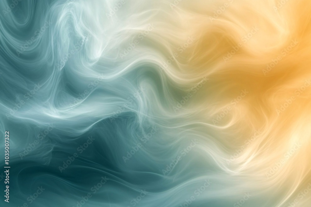 Obraz premium Abstract Flowing Lines in Soft Colors - Dreamy Digital Art