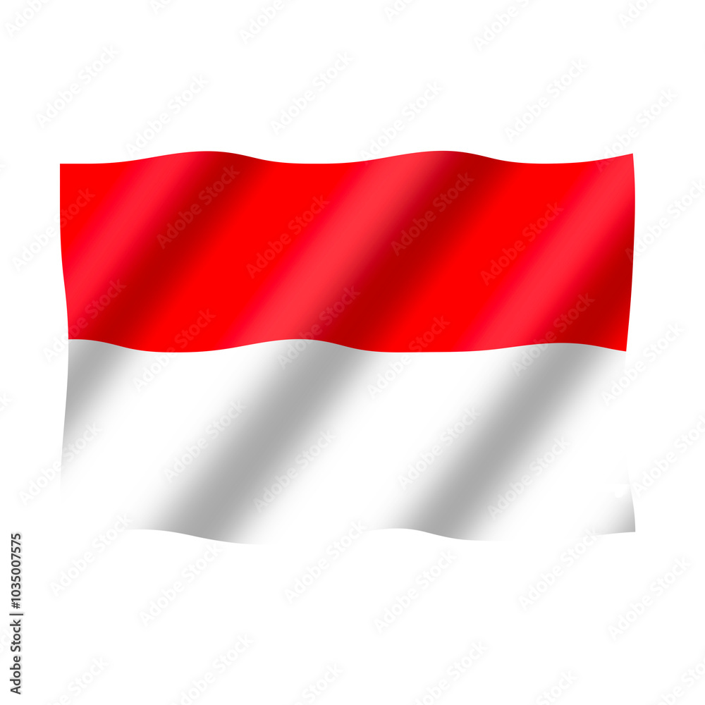 Bendera negara indonesia berkibar dengan indah Bendera negara indonesia berkibar dengan indah