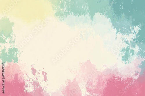 Abstract Pastel Watercolor Background - Soft Brushstrokes and Colorful Gradient