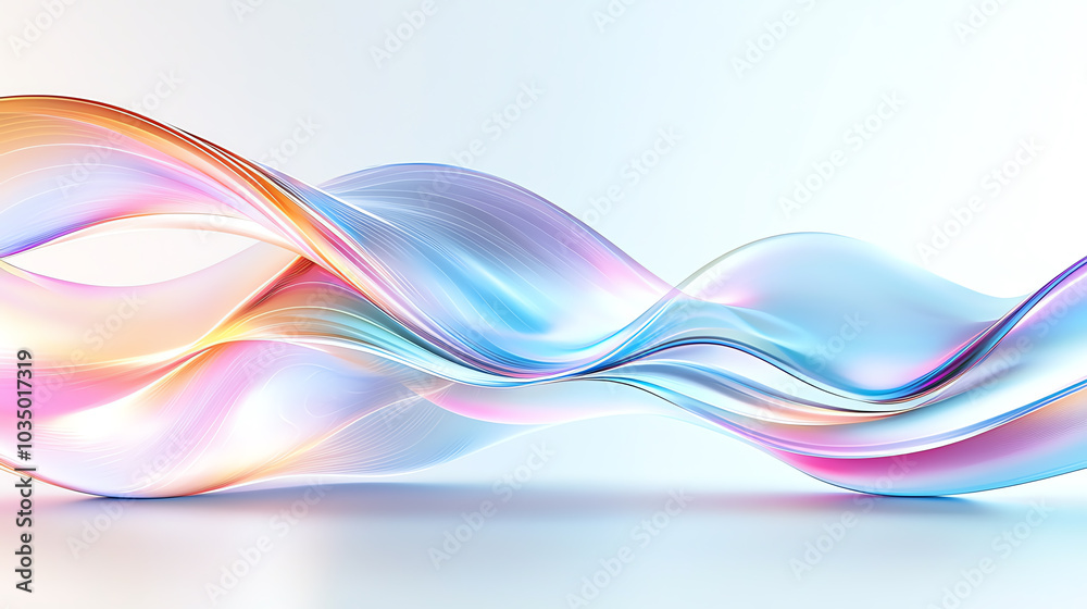 Vibrant abstract waves a journey through smooth lines and neon colors in digital art Vibrant abstract waves a journey through smooth lines and neon colors in digital art