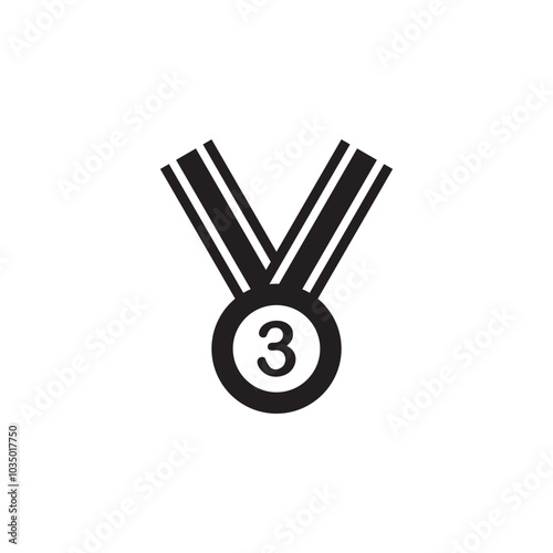 medal icon symbol sign vector