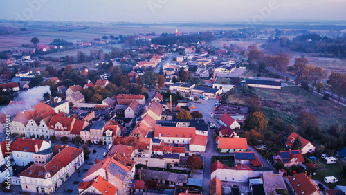 aerial view of the city