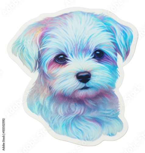 PNG Puppy sticker animal mammal. photo