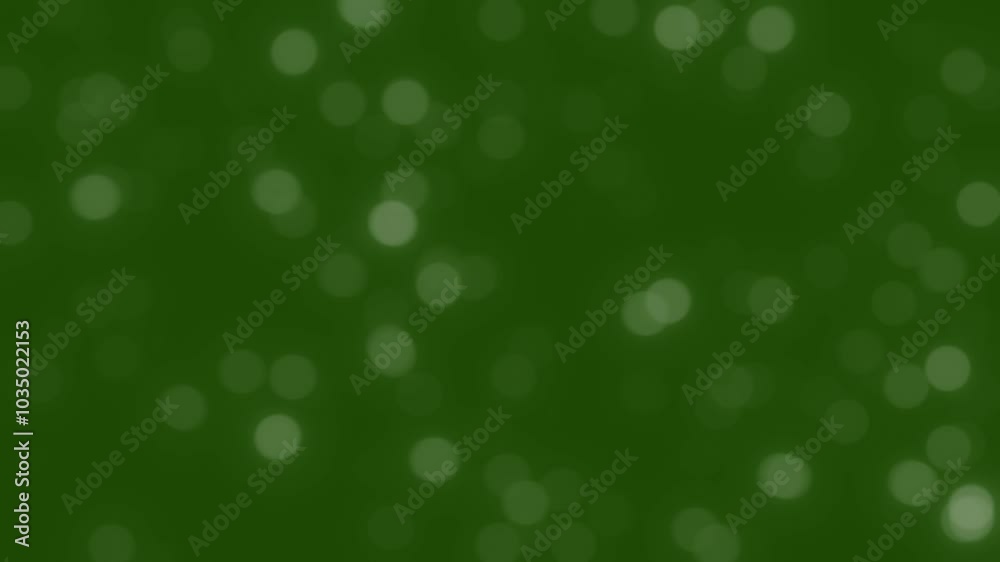 green bokeh background. bokeh light particles isolated on green screen green bokeh background. bokeh light particles isolated on green screen