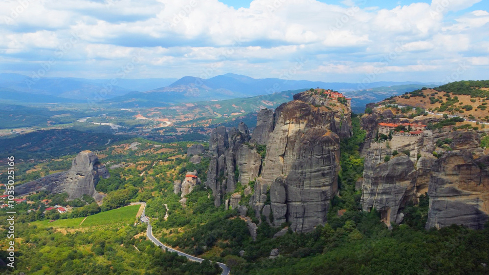 Obraz premium Meteora Monastery in Greece