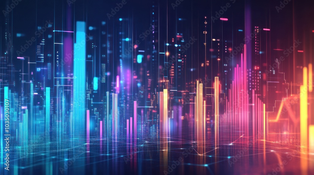 Abstract Digital Cityscape Abstract Digital Cityscape