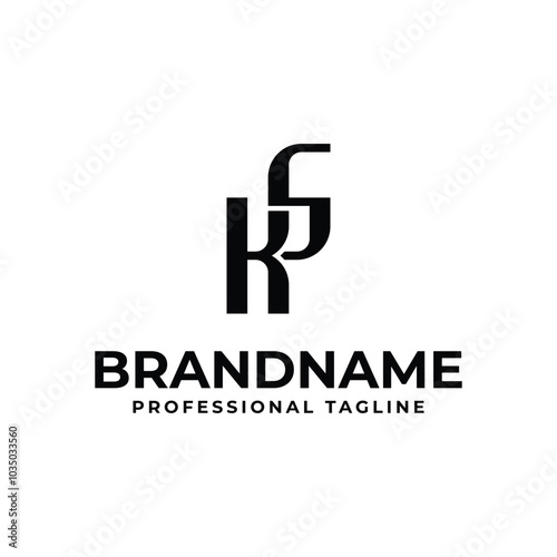 Letters KS Monogram Logo, suitable for any business with SK or KS initials