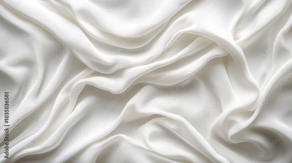 Luxurious White Satin Fabric Background Luxurious White Satin Fabric Background