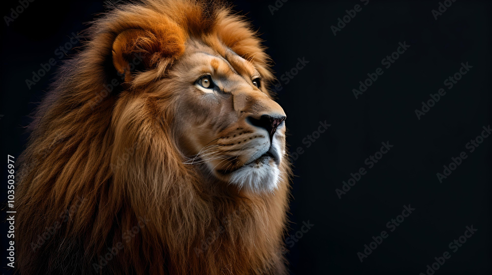 Fototapeta premium Majestic Lion Portrait