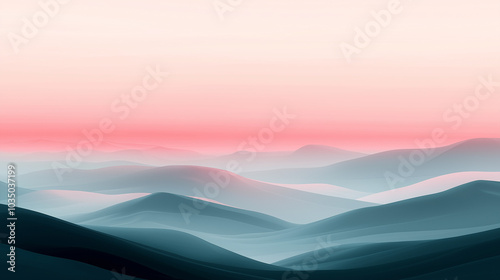 Soft Gradient Minimalist Landscapes