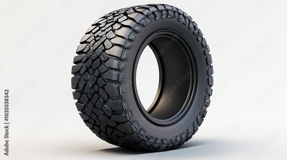 Car tire isolated Car tire isolated