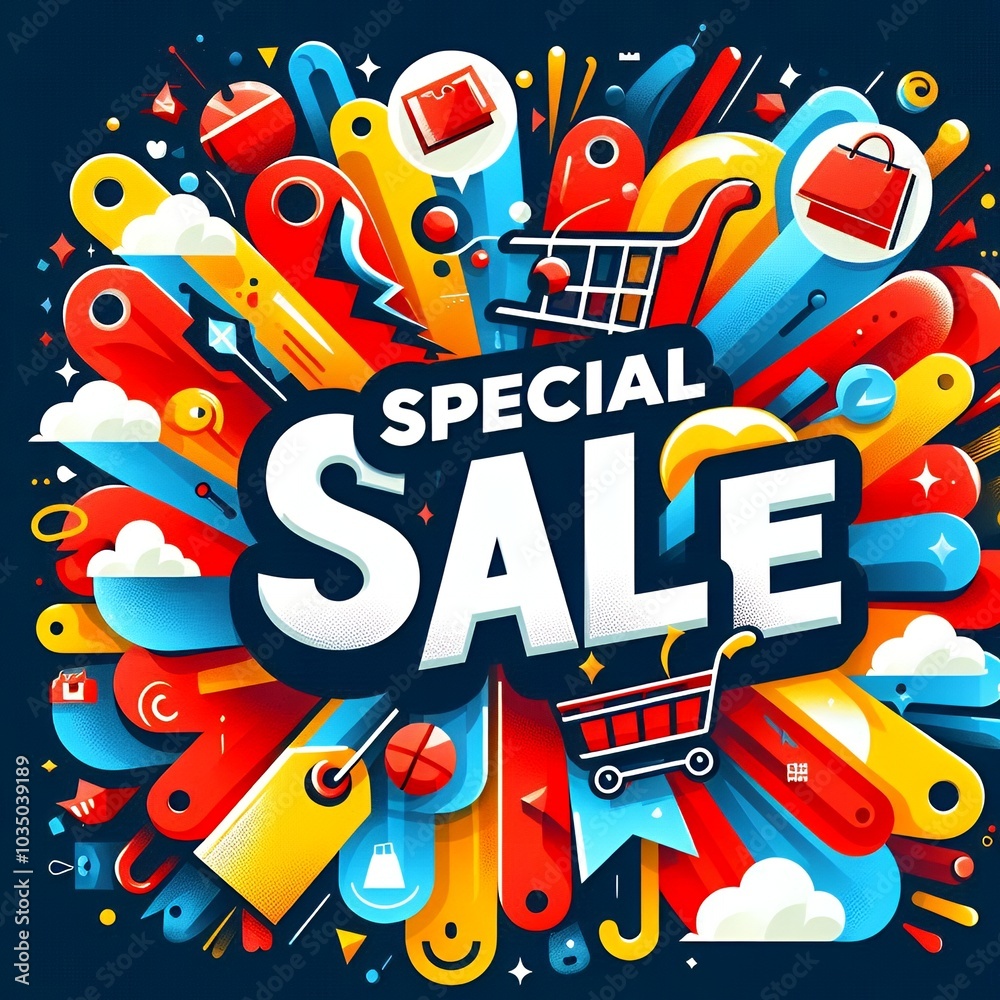 A vibrant vector illustration featuring the words A vibrant vector illustration featuring the words