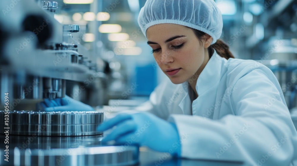 Female Scientist in Modern Laboratory Female Scientist in Modern Laboratory