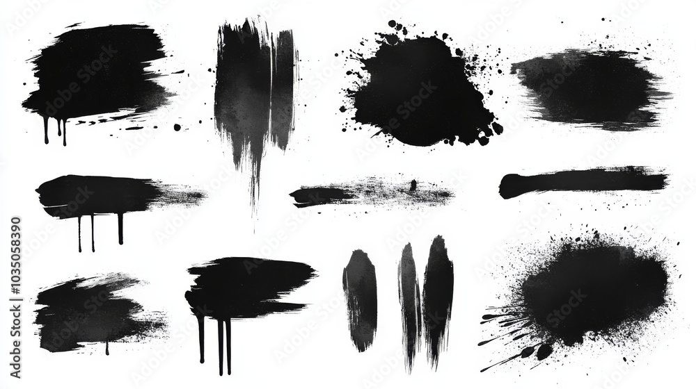 Ink Splatter Brushes Collection Ink Splatter Brushes Collection
