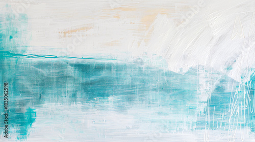 Abstract White and Blue Textured Background with Subtle Brush Strokes, Ideal for Design, Presentations, and Digital Art Projects