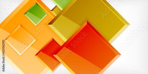 Free Download Shiny glossy metallic or plastic square design background. Vector Illustration For Wallpaper, Banner, Background, Card, Book Illustration, landing page - GFXLoad