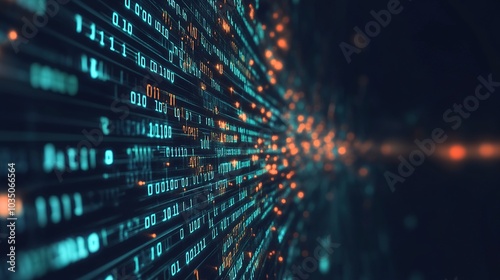 Abstract Digital Data Flow Visualization