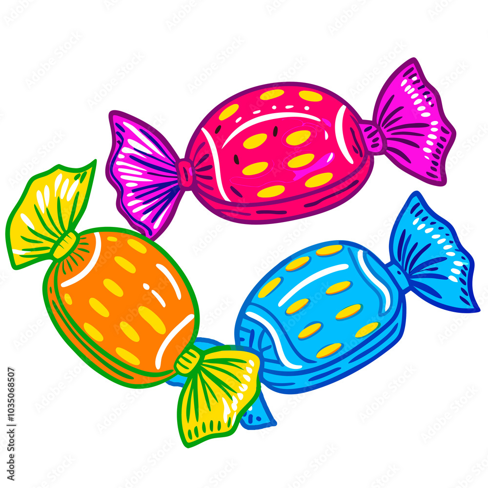 seamless pattern with candy seamless pattern with candy