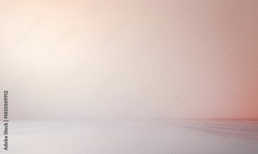 Calm ocean water with a pink sky. Calm ocean water with a pink sky.