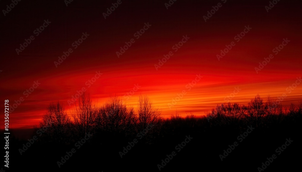 Intense Red Gradient Horizon with Dark Black Base: Abstract Background for Sunset-Themed Designs, Minimalist Posters, Dramatic Banners, Warm Gradient Textures with Ample Copy Space for Text Placement