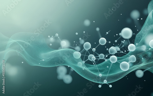 A demonstration of structural relationships and interactions between molecules in the microcosmic world