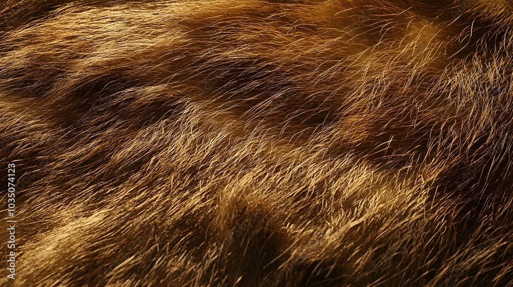 Detailed close up portrait of a fluffy golden retriever with a soft vibrant fur texture  The dog s friendly and cheerful expression creates a warm cozy atmosphere in this natural light studio shot