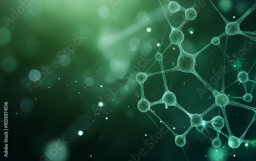 A demonstration of structural relationships and interactions between molecules in the microcosmic world
